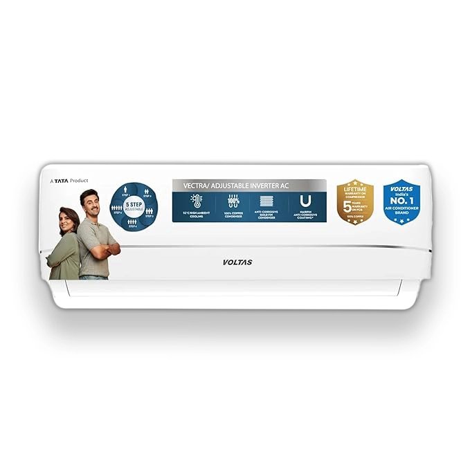 Voltas Split Air Conditioner, 1.5 Ton, 3 Star - 183Inv Vectra Zenith Silver