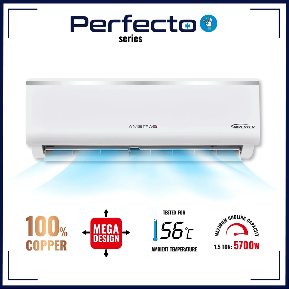 Amstrad Perfecto Series AC 1.5 Ton 3 Star Inverter Split Air Conditioner (AMSi2032)