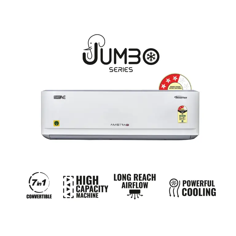 Amstrad Jumbo Series 1.6 Ton 3 Star Inverter Heavy Duty Split Air Conditioner – AMSi2131SHD(2026 Star Rating)