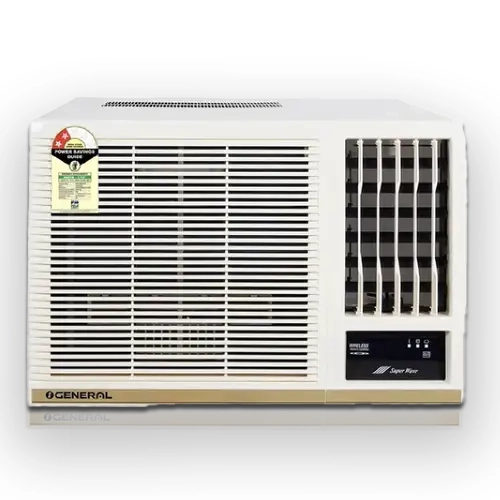 OGeneral BBA Series Window 1.5 Ton 2 Star Fixed Speed AC | Super Wave Technology | Power Saver Compressor | 3 Speed Cooling | White (AXGB18BBAA-B)